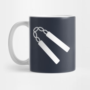 Nunchuks! The weapon of a true martial arts warrior! Mug